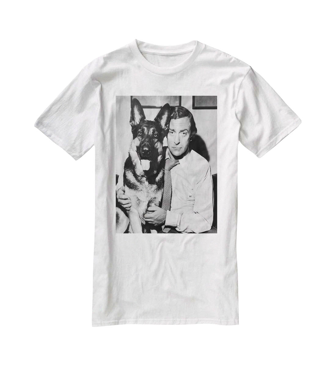 Michael Caine and dog T-Shirt - Canvas Art Rocks - 5