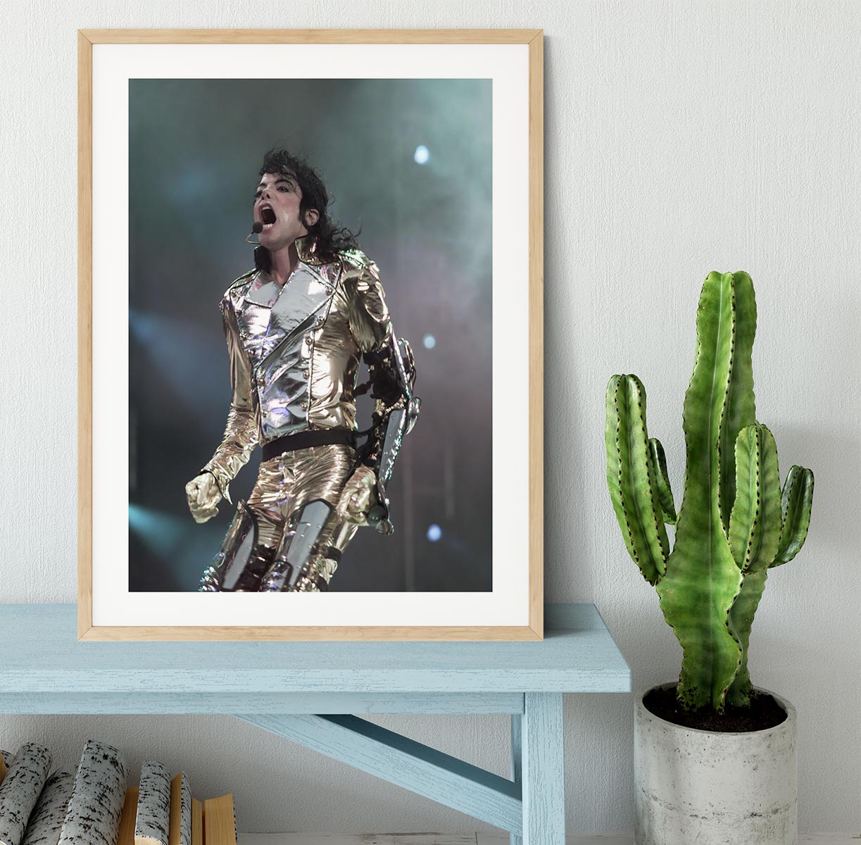Michael Jackson performs Framed Print - Canvas Art Rocks - 3