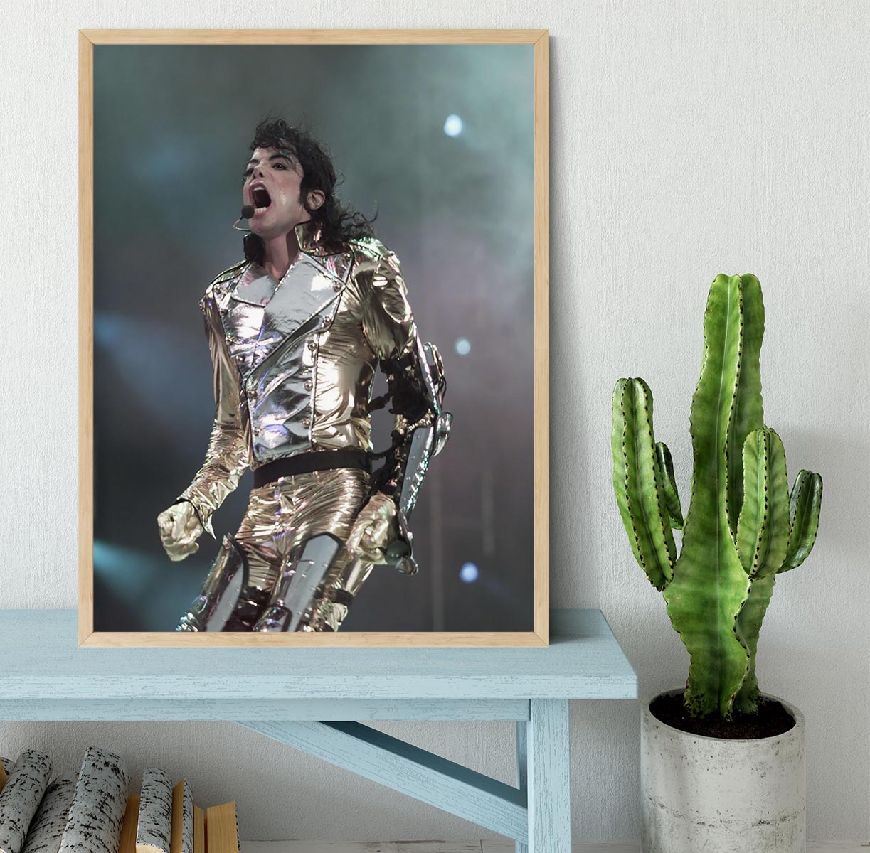 Michael Jackson performs Framed Print - Canvas Art Rocks - 4