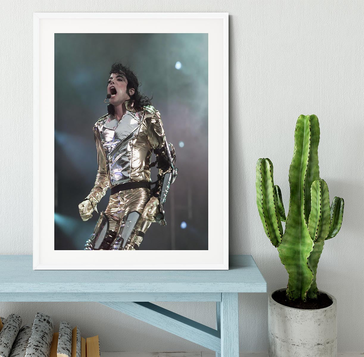 Michael Jackson performs Framed Print - Canvas Art Rocks - 5