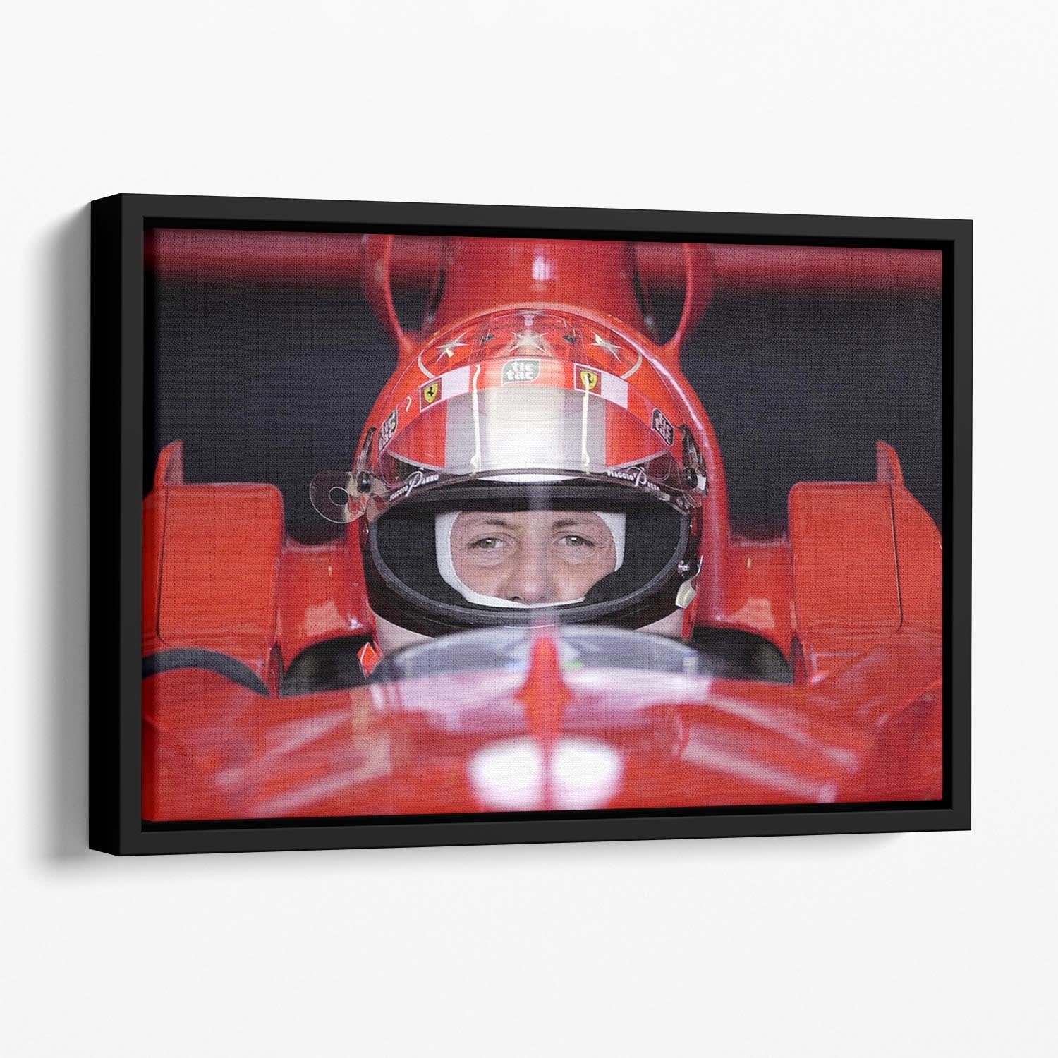 Michael Schumacher 2001 Floating Framed Canvas - Canvas Art Rocks - 1