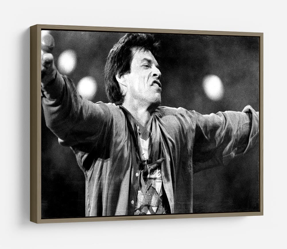 Mick Jagger arms up HD Metal Print