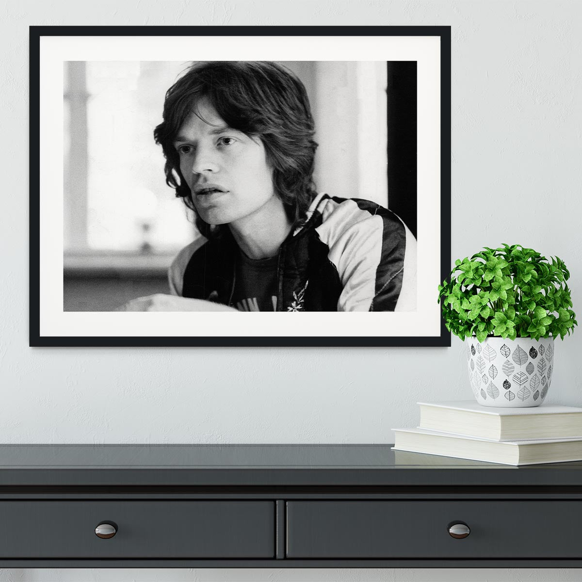 Mick Jagger back home Framed Print - Canvas Art Rocks - 1