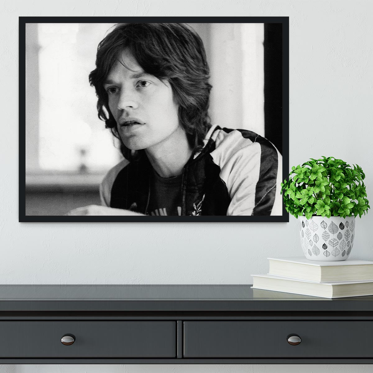 Mick Jagger back home Framed Print - Canvas Art Rocks - 2