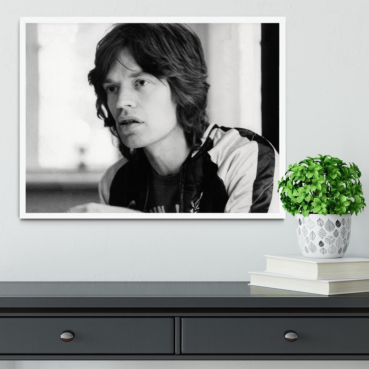 Mick Jagger back home Framed Print - Canvas Art Rocks -6