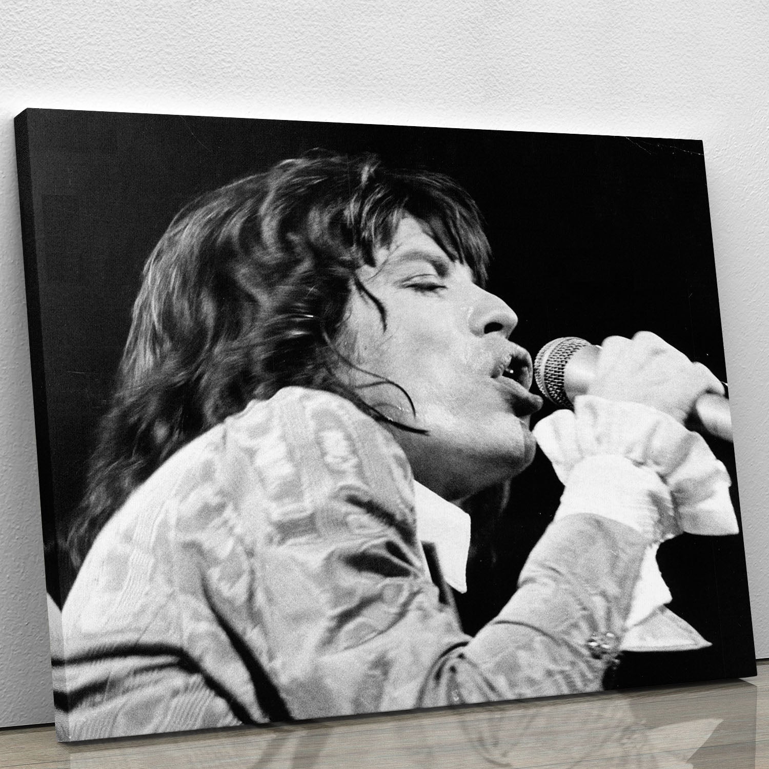 Mick Jagger belts it out Canvas Print or Poster - Canvas Art Rocks - 1