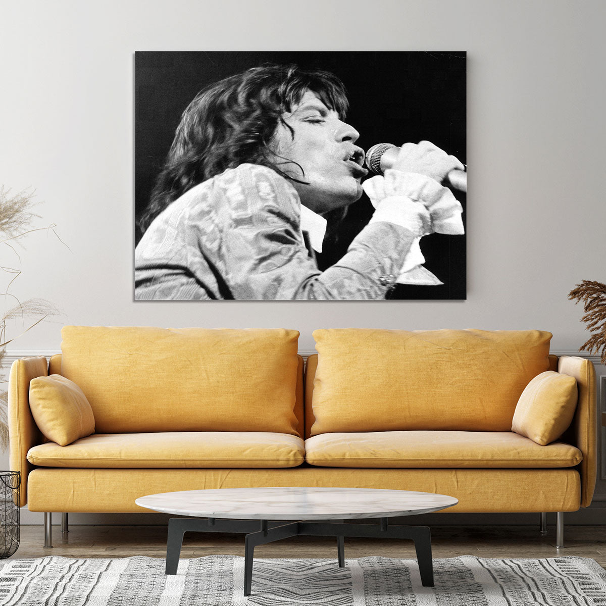 Mick Jagger belts it out Canvas Print or Poster - Canvas Art Rocks - 4