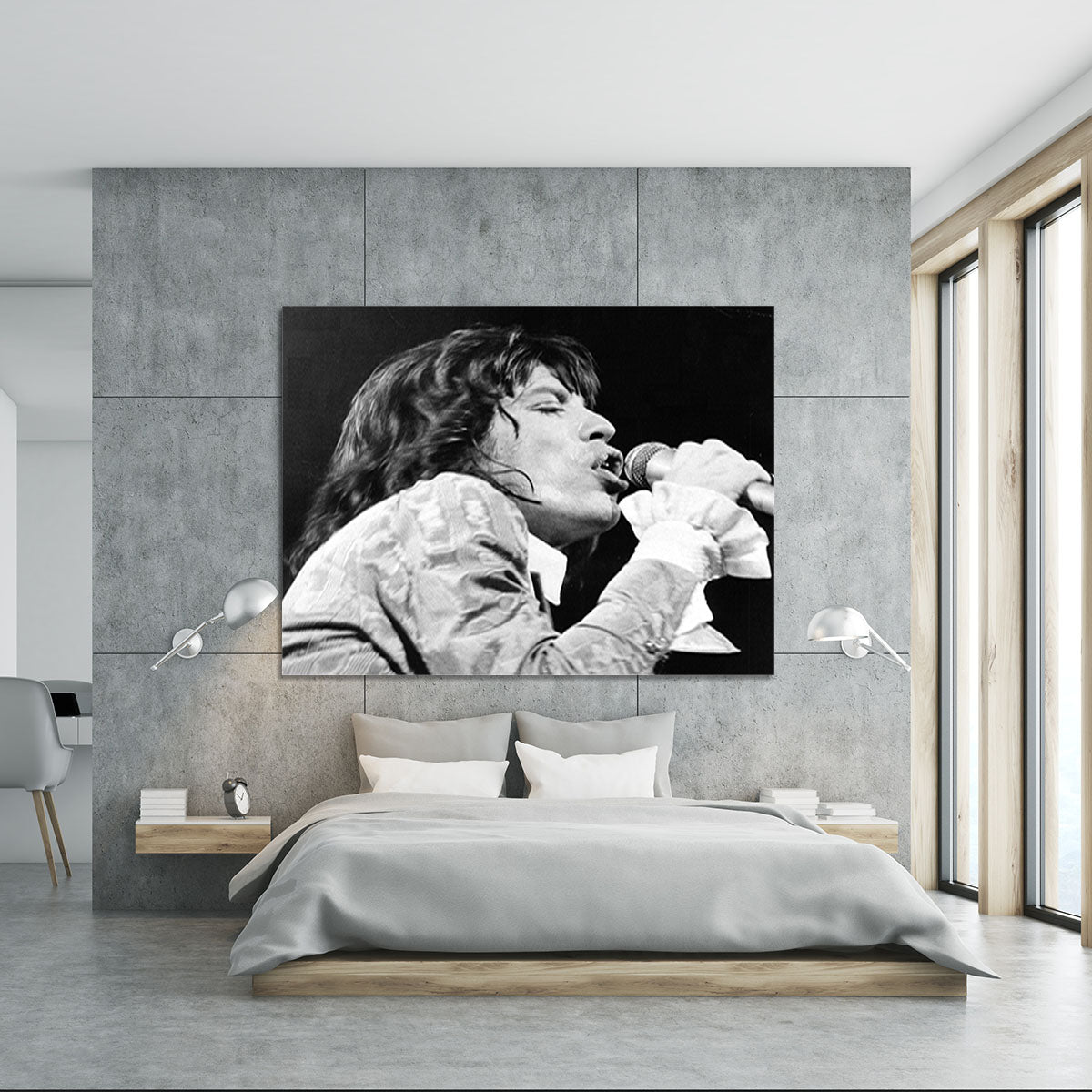 Mick Jagger belts it out Canvas Print or Poster - Canvas Art Rocks - 5