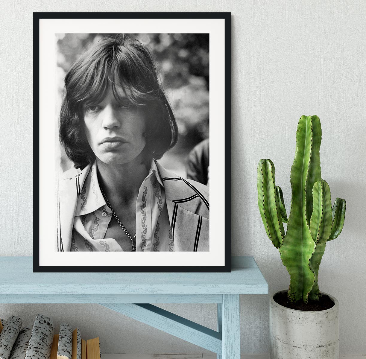 Mick Jagger in 1969 Framed Print - Canvas Art Rocks - 1