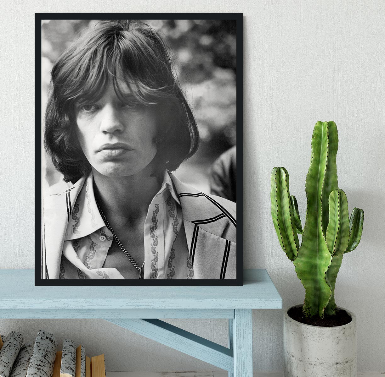 Mick Jagger in 1969 Framed Print - Canvas Art Rocks - 2