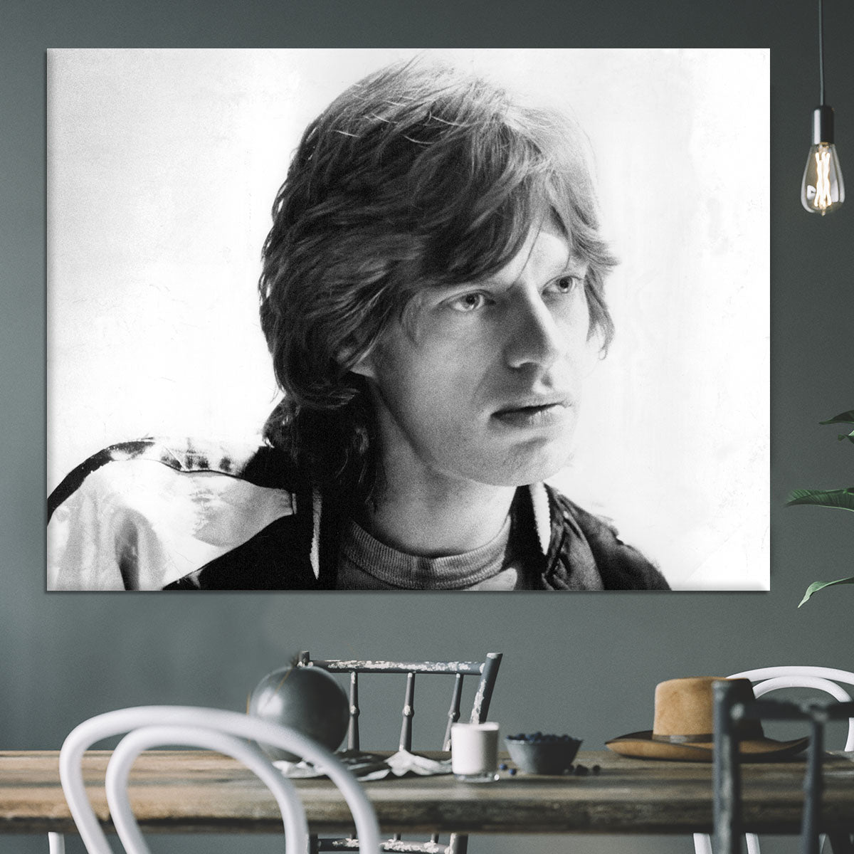 Mick Jagger in profile Canvas Print or Poster - Canvas Art Rocks - 3
