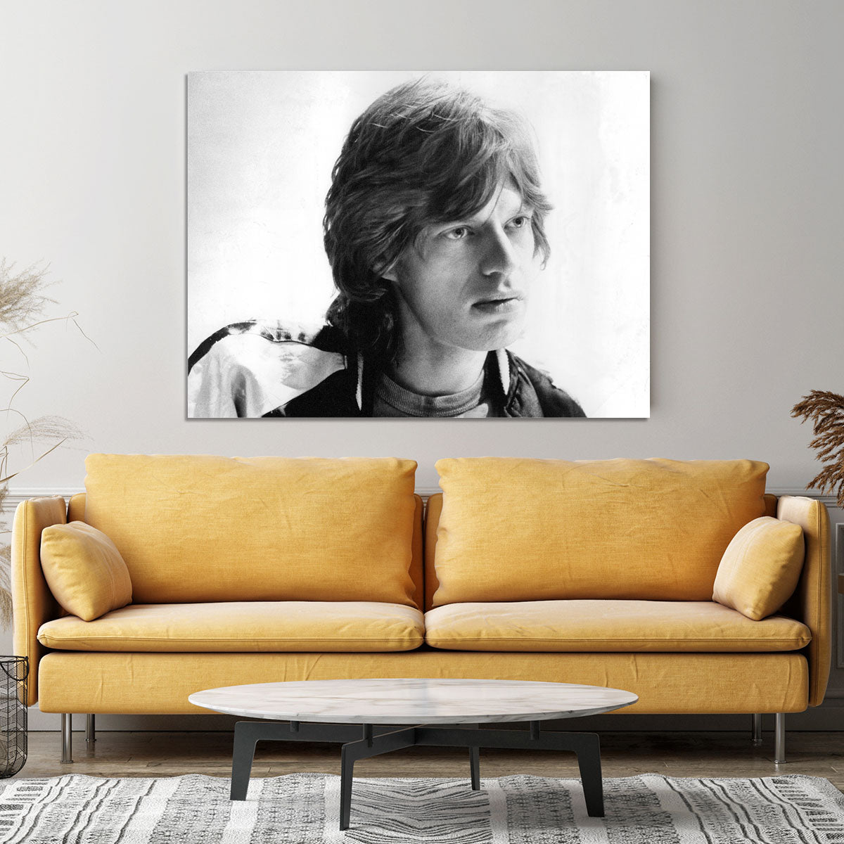 Mick Jagger in profile Canvas Print or Poster - Canvas Art Rocks - 4