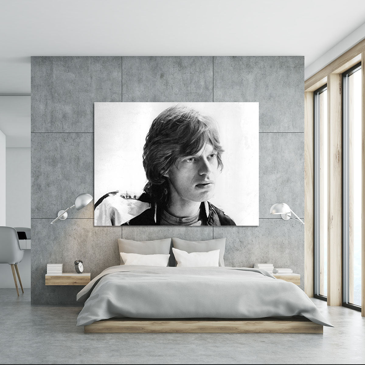 Mick Jagger in profile Canvas Print or Poster - Canvas Art Rocks - 5