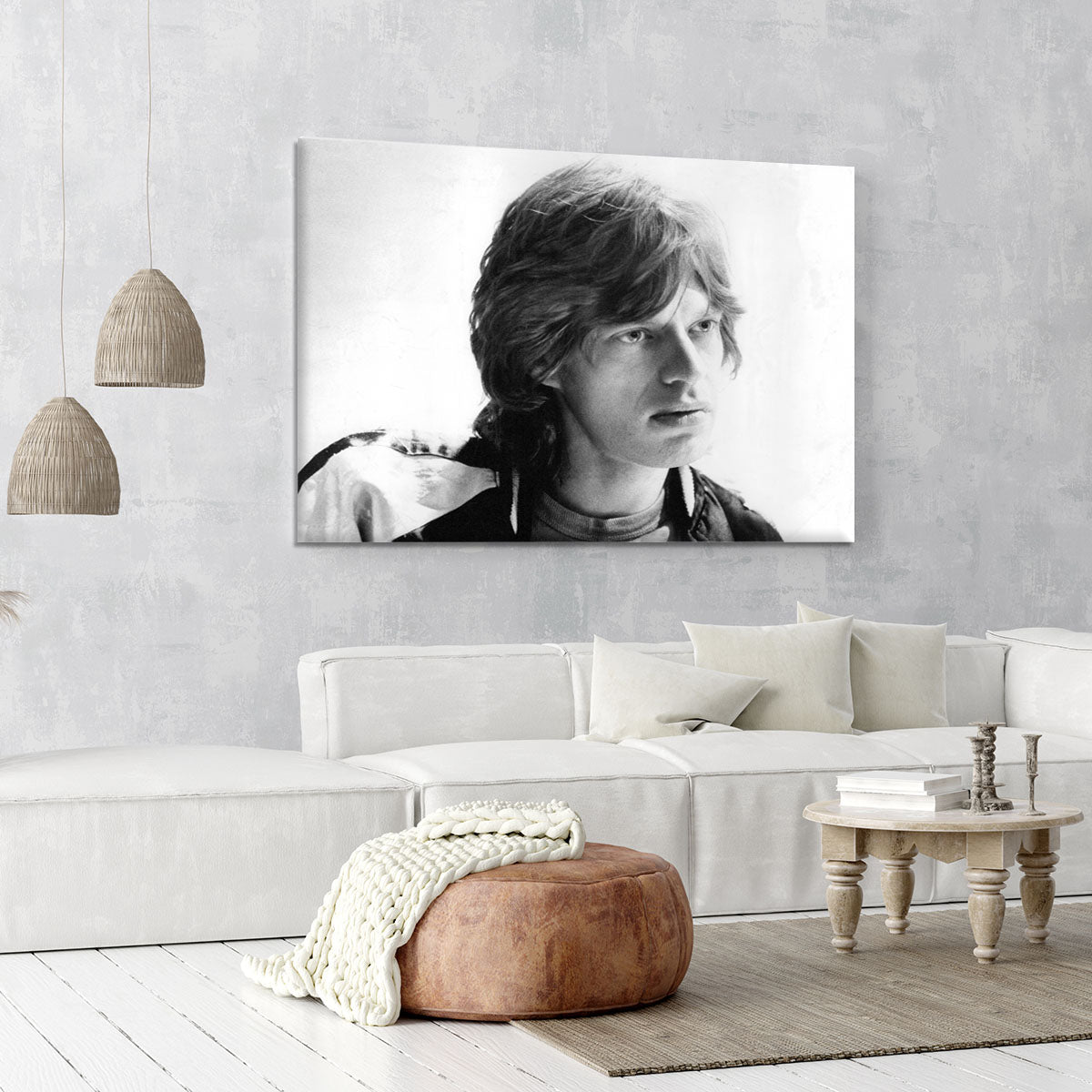 Mick Jagger in profile Canvas Print or Poster - Canvas Art Rocks - 6