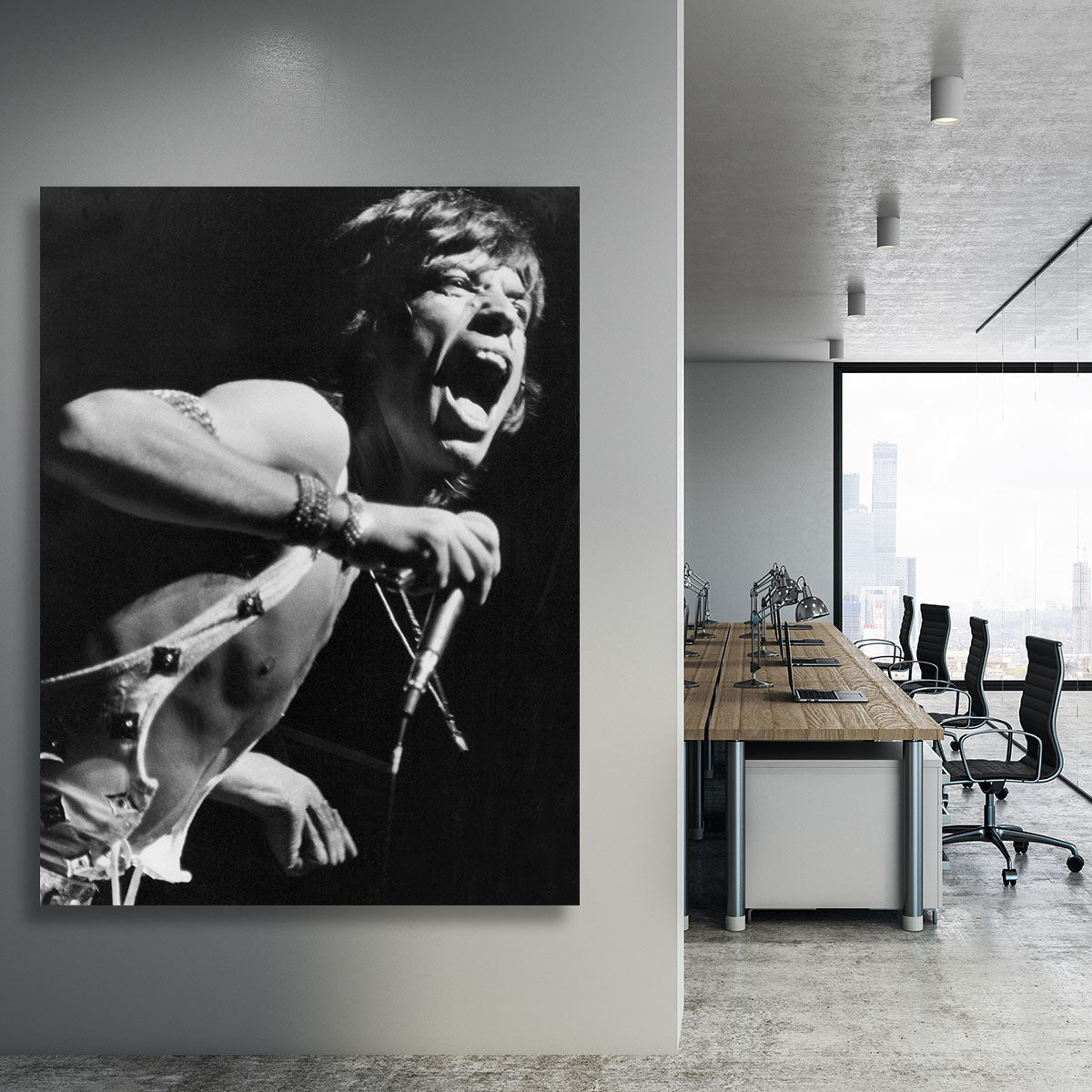 Mick Jagger performs in Vienna Canvas Print or Poster - Canvas Art Rocks - 3