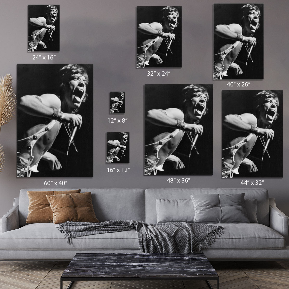 Mick Jagger performs in Vienna Canvas Print or Poster - Canvas Art Rocks - 7