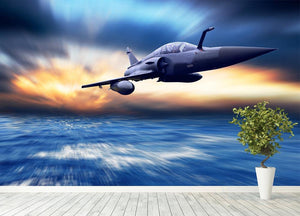 Military airplan on the speed Wall Mural Wallpaper - Canvas Art Rocks - 4