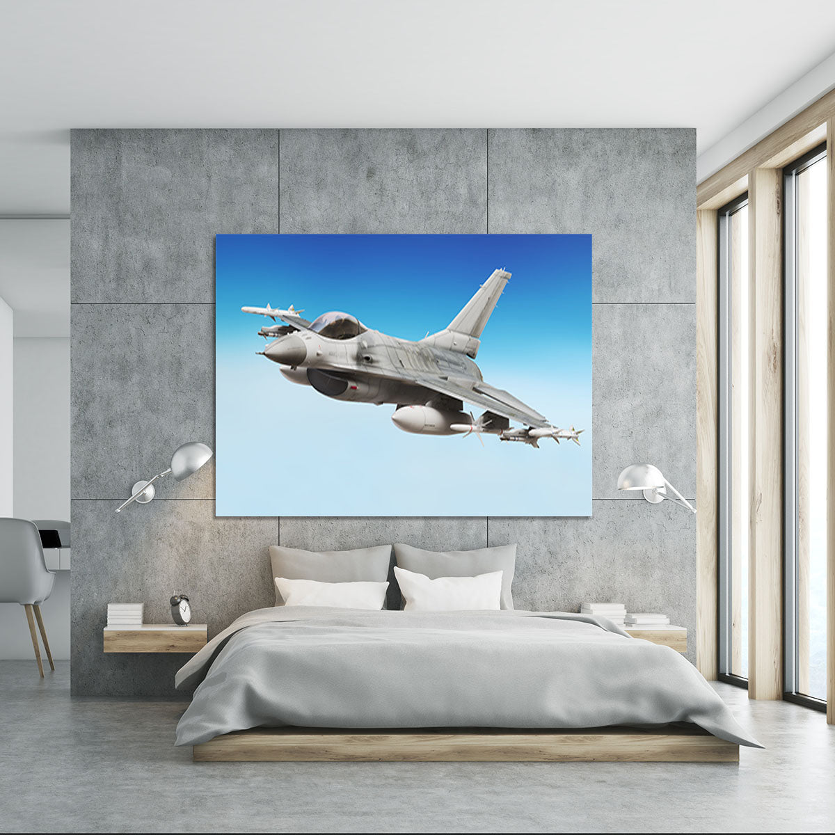 Military fighter jet close up Canvas Print or Poster - Canvas Art Rocks - 5