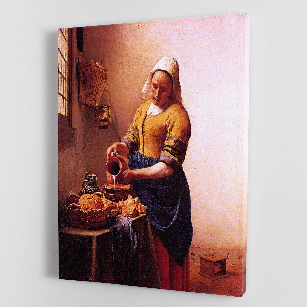 Milk maid by Vermeer Canvas Print or Poster - Canvas Art Rocks - 1