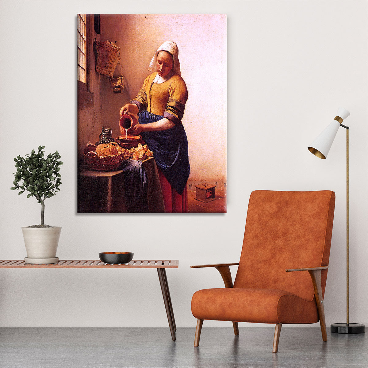 Milk maid by Vermeer Canvas Print or Poster - Canvas Art Rocks - 6