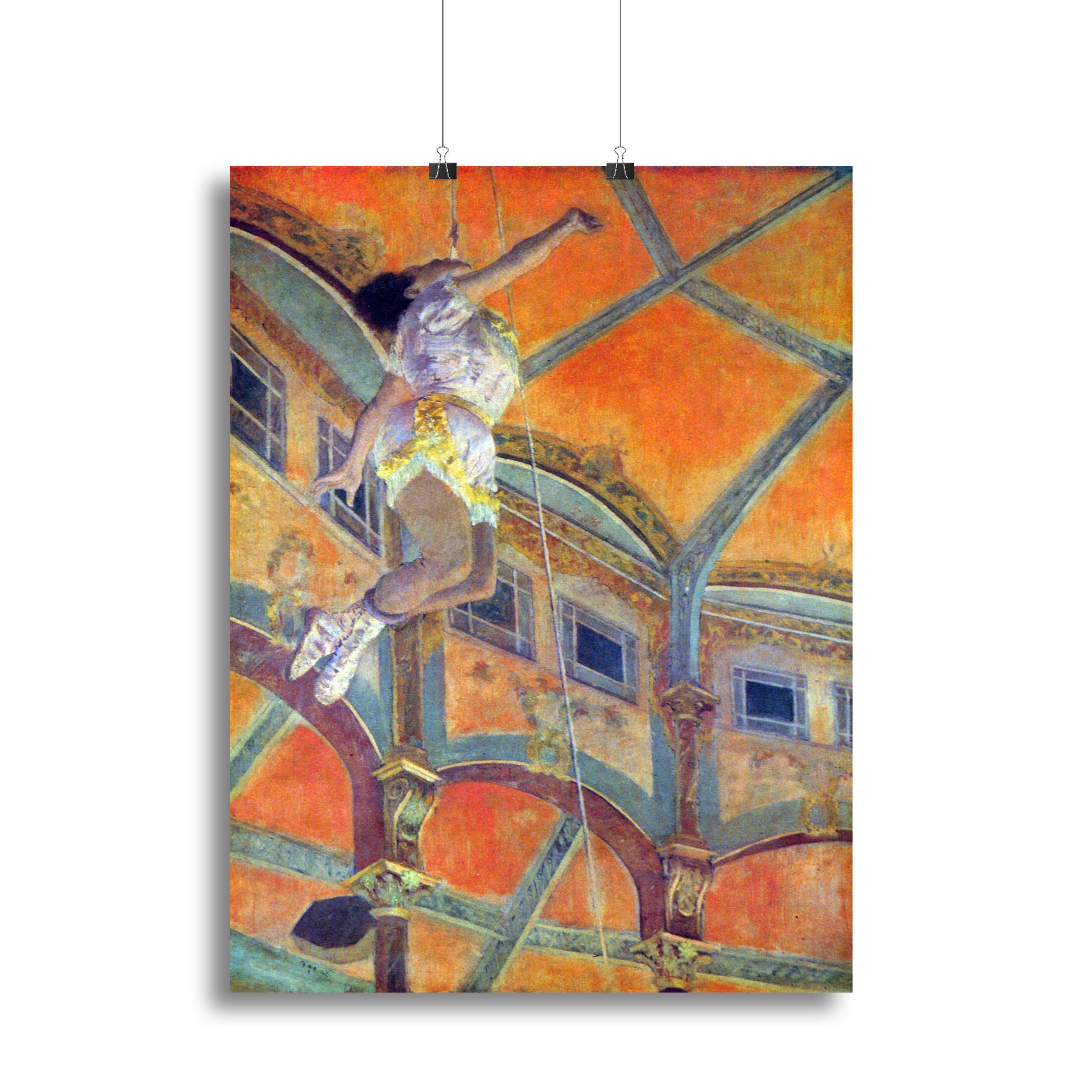 Miss Lala in Circus Fernando by Degas Canvas Print or Poster - Canvas Art Rocks - 2