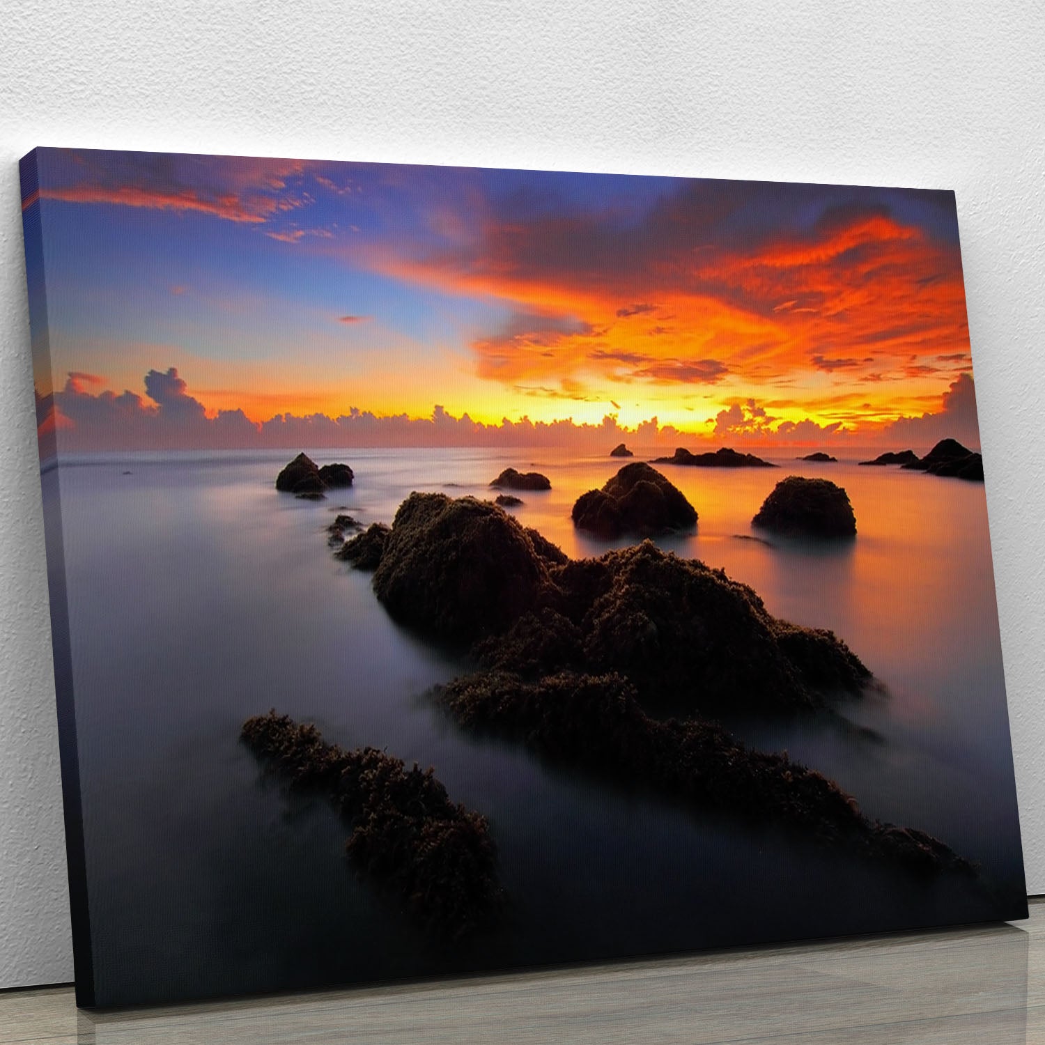 Misty Sunset Canvas Print or Poster - Canvas Art Rocks - 1