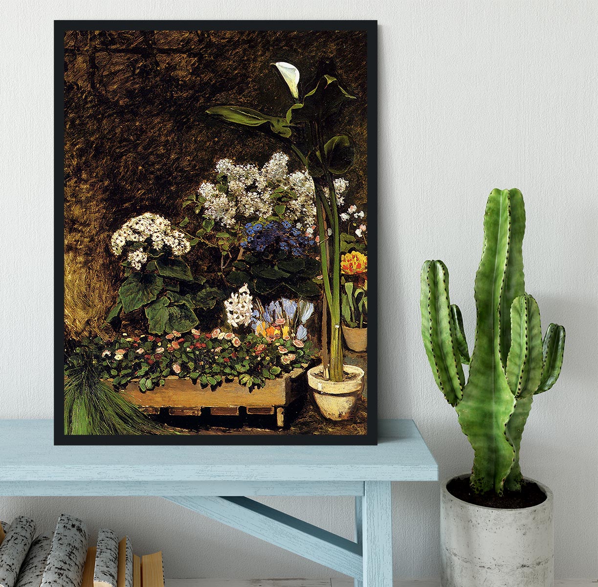 Mixed Spring Flowers by Renoir Framed Print - Canvas Art Rocks - 2
