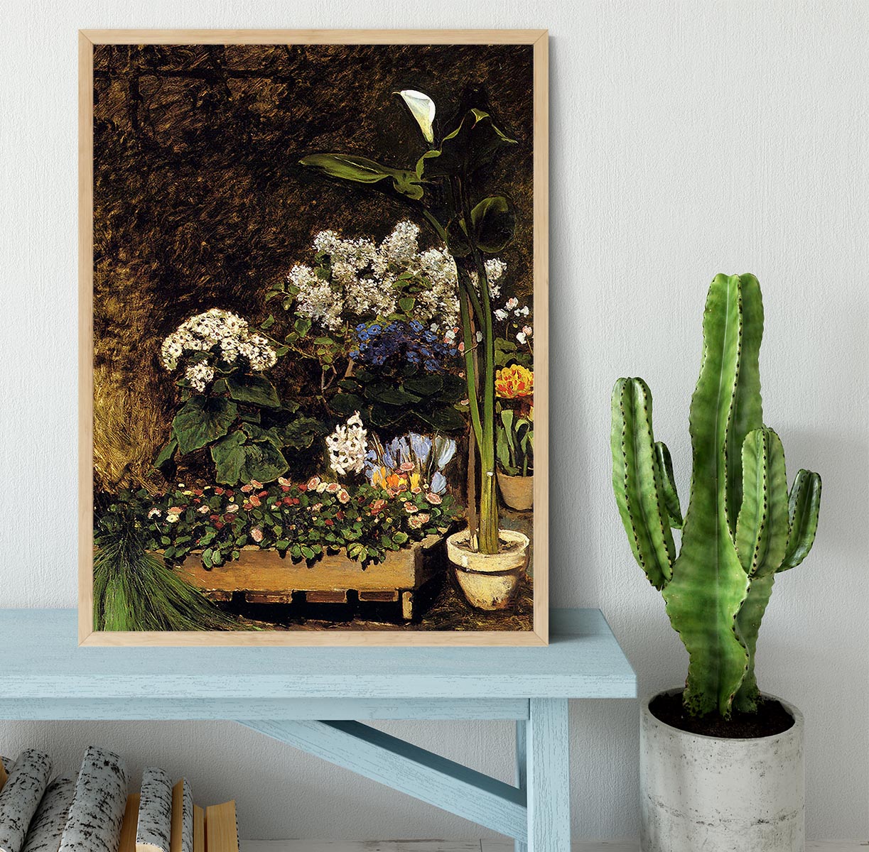 Mixed Spring Flowers by Renoir Framed Print - Canvas Art Rocks - 4