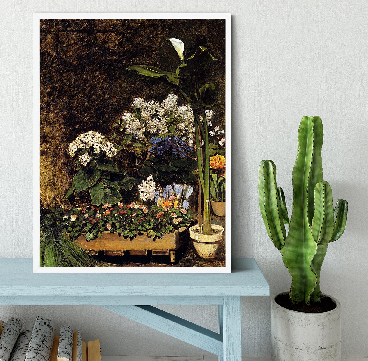 Mixed Spring Flowers by Renoir Framed Print - Canvas Art Rocks -6
