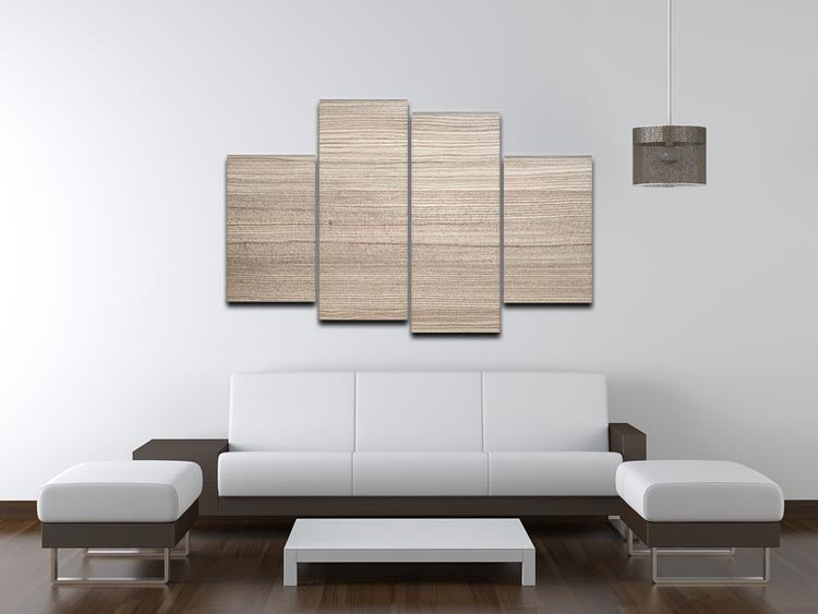 Modern wood texture 4 Split Panel Canvas - Canvas Art Rocks - 3