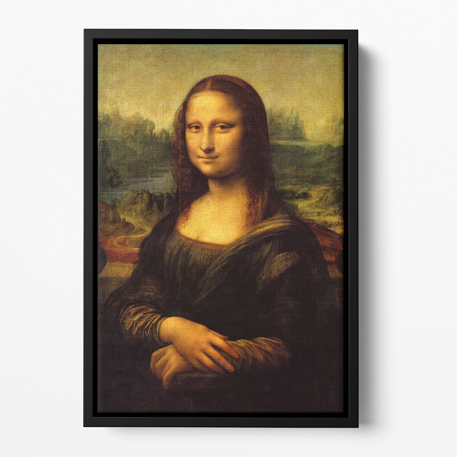 Mona Lisa by Da Vinci Floating Framed Canvas
