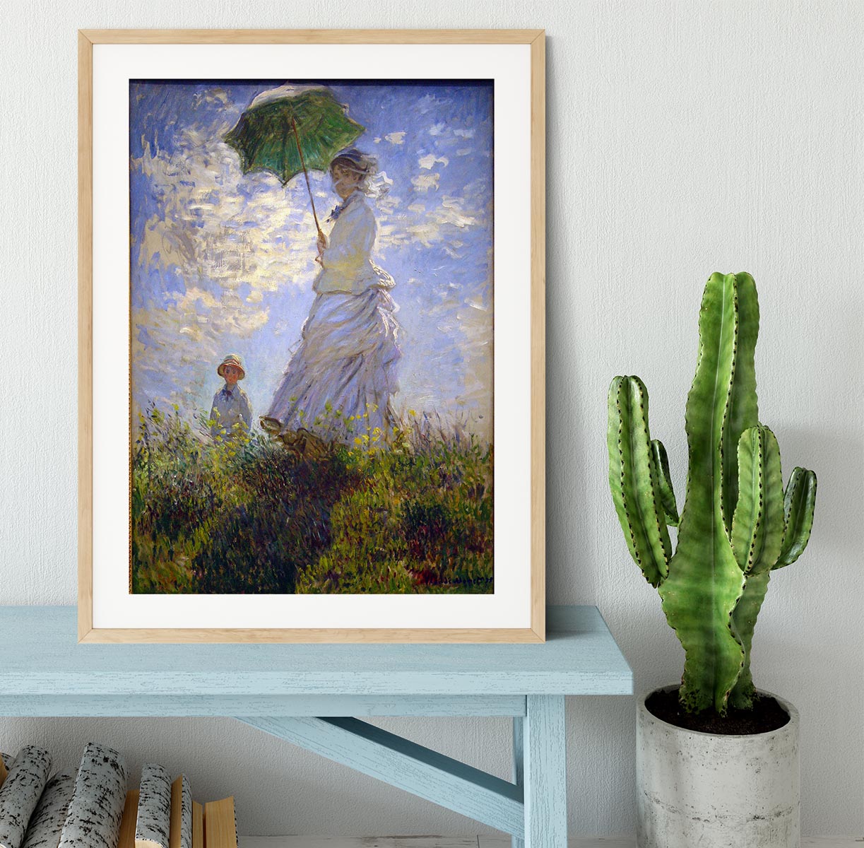 Monet Umbrella Framed Print - Canvas Art Rocks - 3