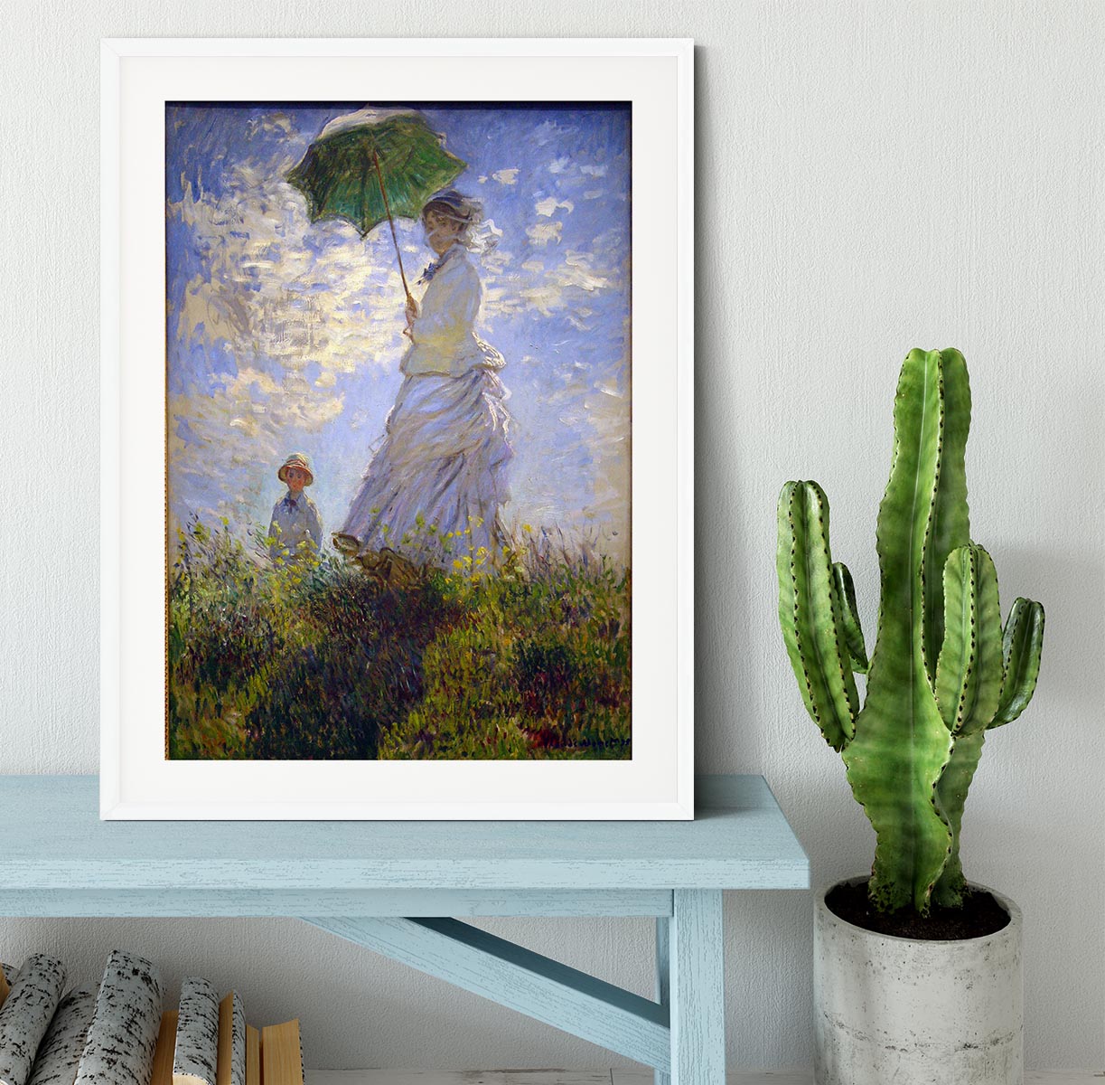 Monet Umbrella Framed Print - Canvas Art Rocks - 5