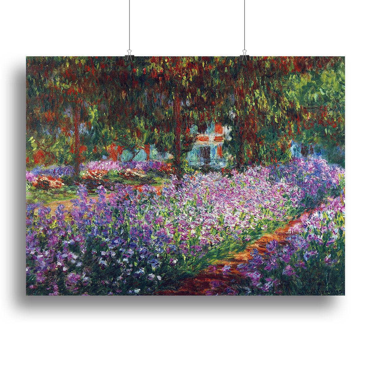 Monet's garden in Giverny by Monet Canvas Print or Poster - Canvas Art Rocks - 2