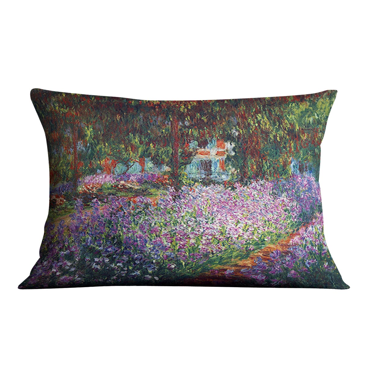 Monet's garden in Giverny by Monet Cushion