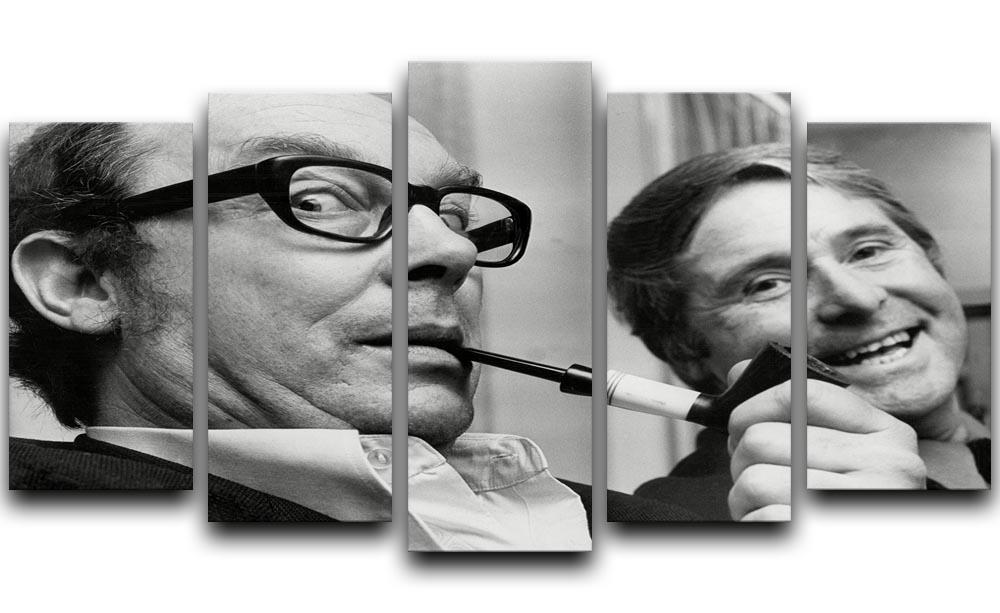 Morecambe and Wise in the 70s 5 Split Panel Canvas  - Canvas Art Rocks - 1