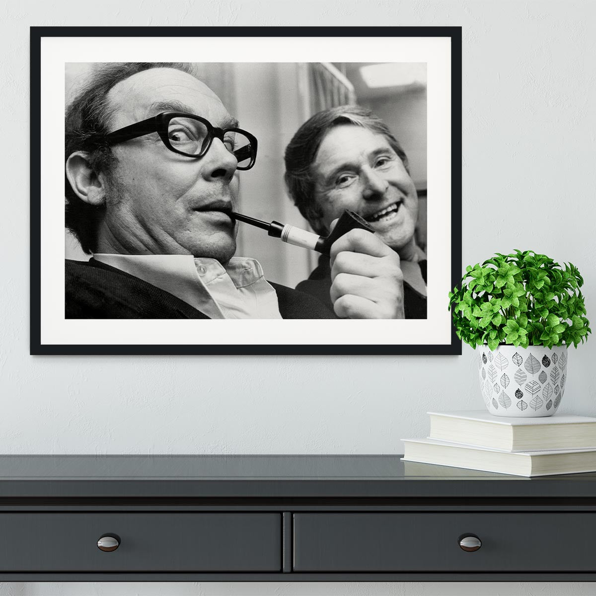 Morecambe and Wise in the 70s Framed Print - Canvas Art Rocks - 1
