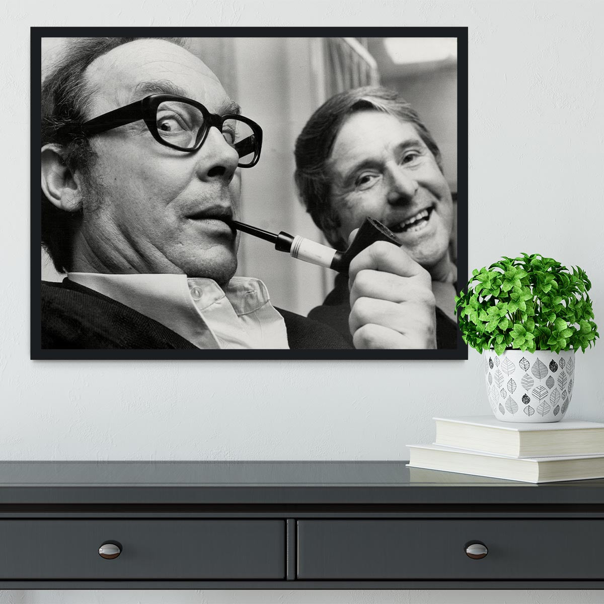 Morecambe and Wise in the 70s Framed Print - Canvas Art Rocks - 2
