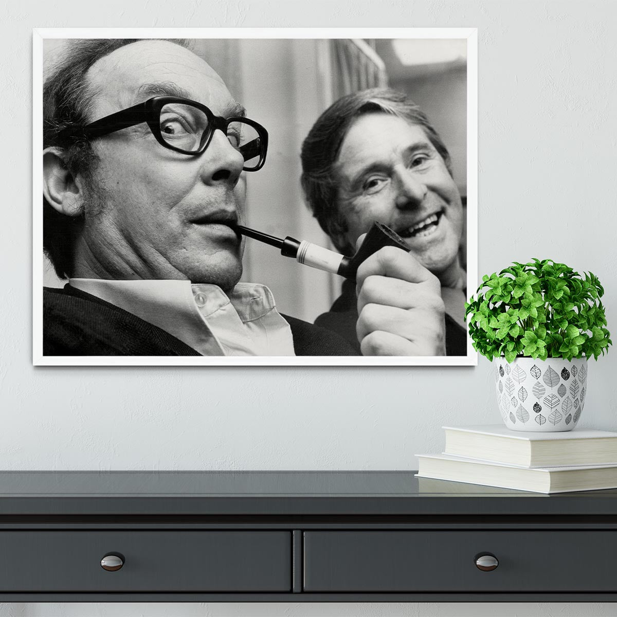 Morecambe and Wise in the 70s Framed Print - Canvas Art Rocks -6