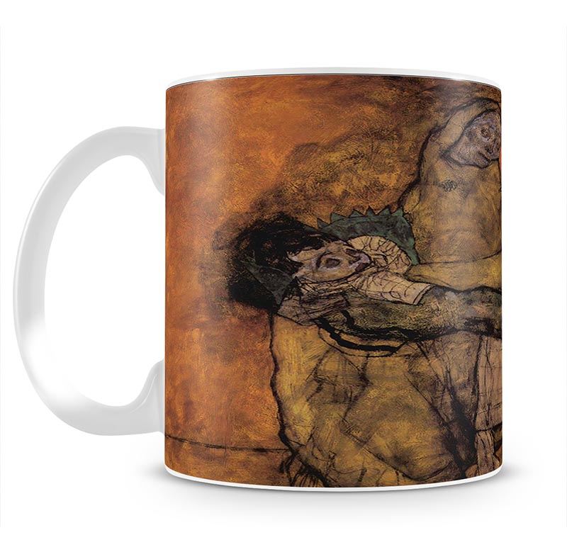 Mother with two children by Egon Schiele Mug - Canvas Art Rocks - 1