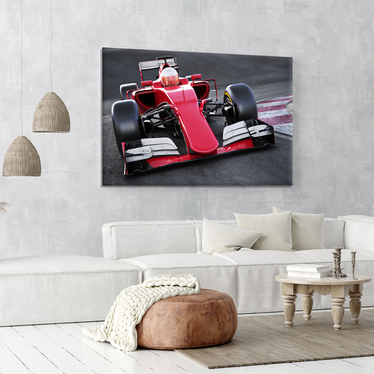 Motor sports race car Canvas Print or Poster - Canvas Art Rocks - 6