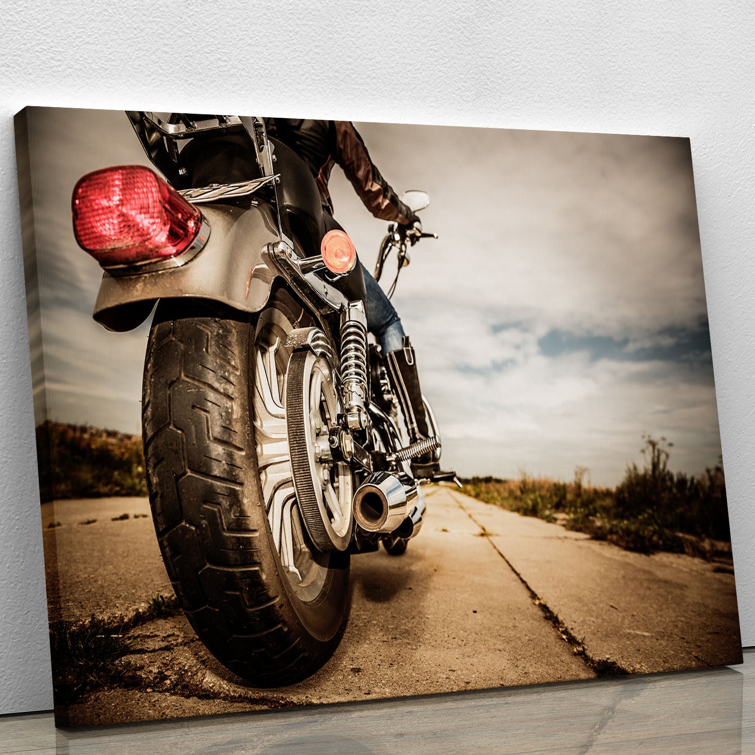 Motorbike Wheel Canvas Print or Poster - Canvas Art Rocks - 1