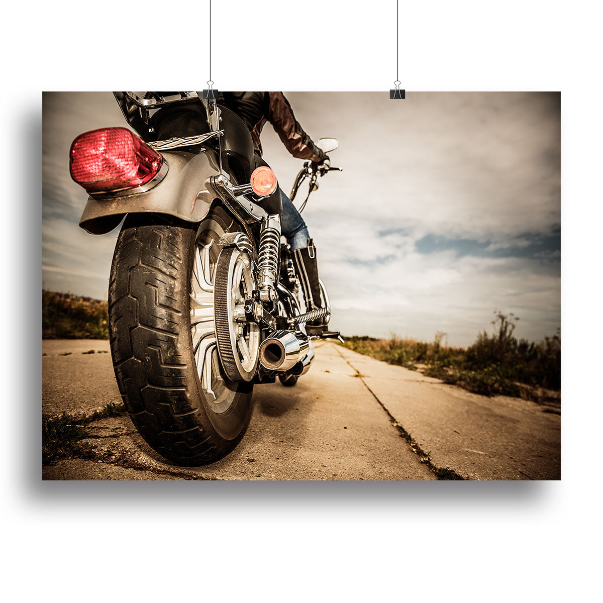 Motorbike Wheel Canvas Print or Poster - Canvas Art Rocks - 2