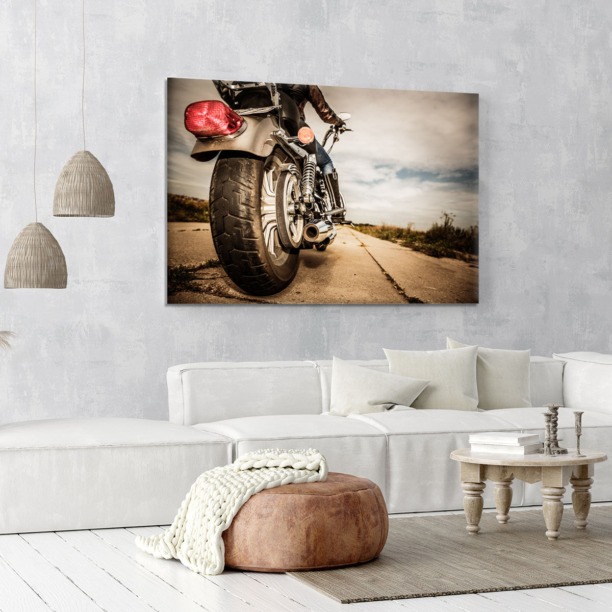 Motorbike Wheel Canvas Print or Poster - Canvas Art Rocks - 6