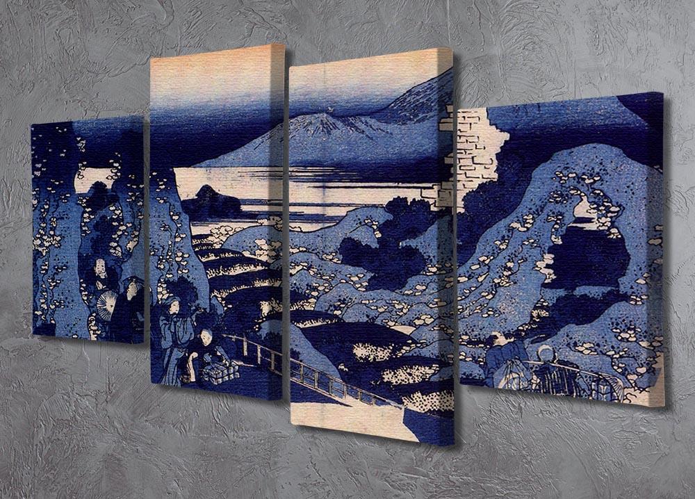 Mount Haruna by Hokusai 4 Split Panel Canvas - Canvas Art Rocks - 2