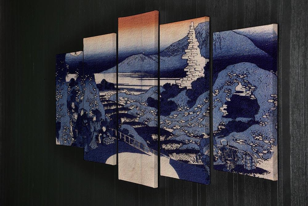 Mount Haruna by Hokusai 5 Split Panel Canvas - Canvas Art Rocks - 2