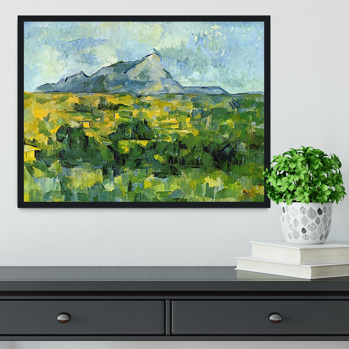 Mount St. Victiore by Cezanne Framed Print - Canvas Art Rocks - 2