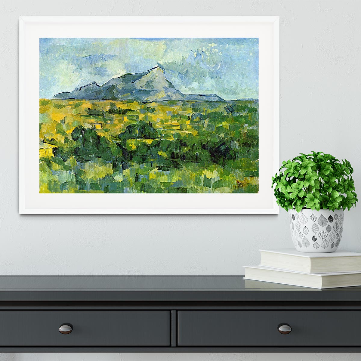 Mount St. Victiore by Cezanne Framed Print - Canvas Art Rocks - 5