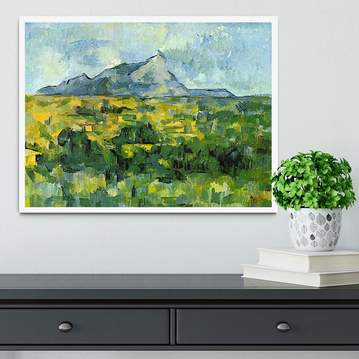 Mount St. Victiore by Cezanne Framed Print - Canvas Art Rocks -6