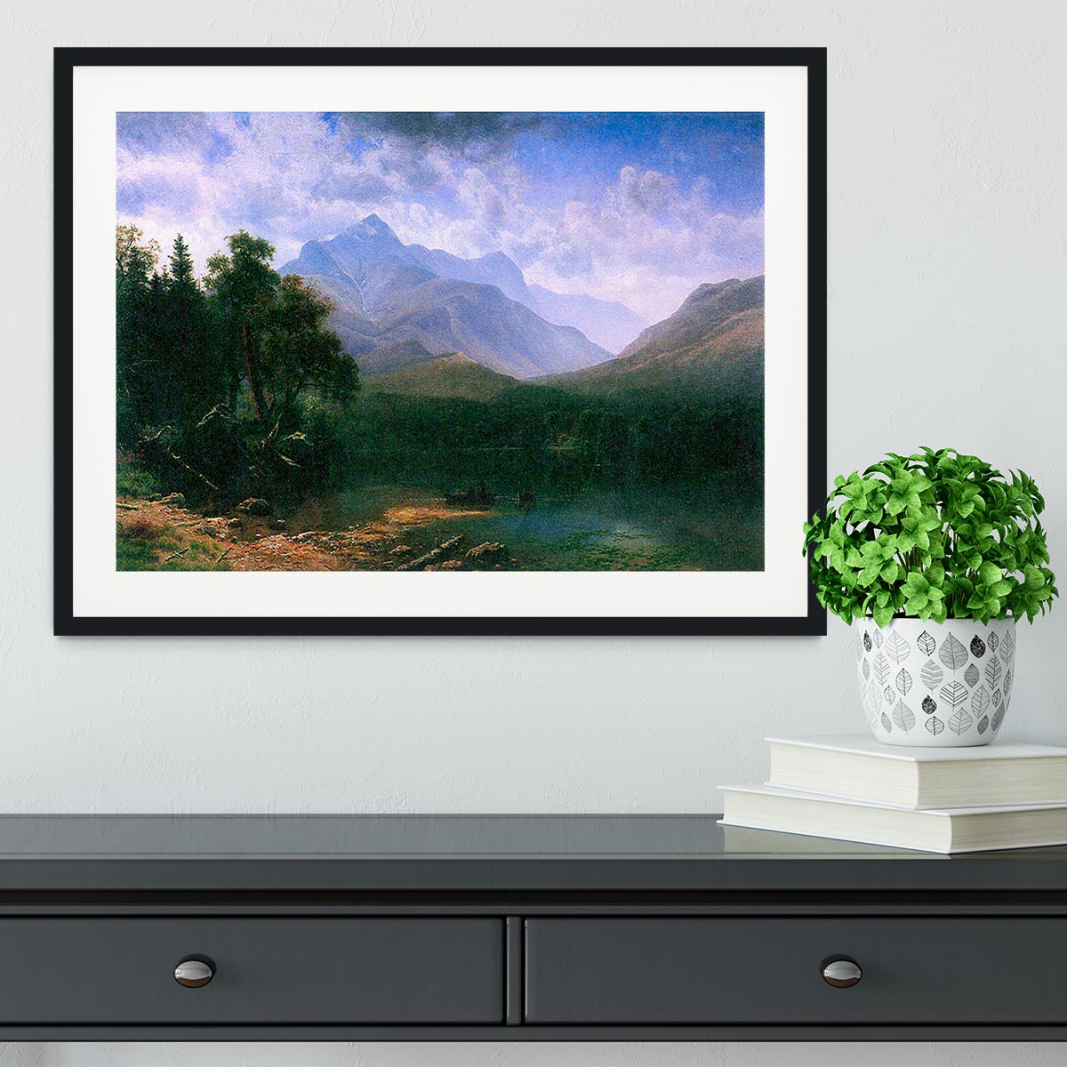 Mt. Washington by Bierstadt Framed Print - Canvas Art Rocks - 1